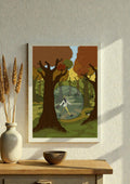 Illustration Hunvreoù Paper – Dans ma  bulle - Affiche – univers poétique nature Bretagne