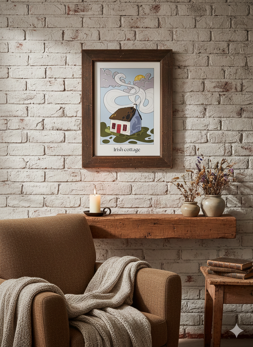 Tirage d’art Irish Cottage - affiche fine art