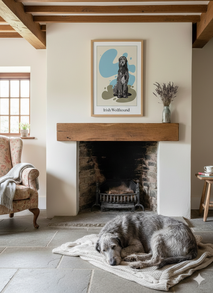 Tirage d’art Irish wolfhound - affiche fine art