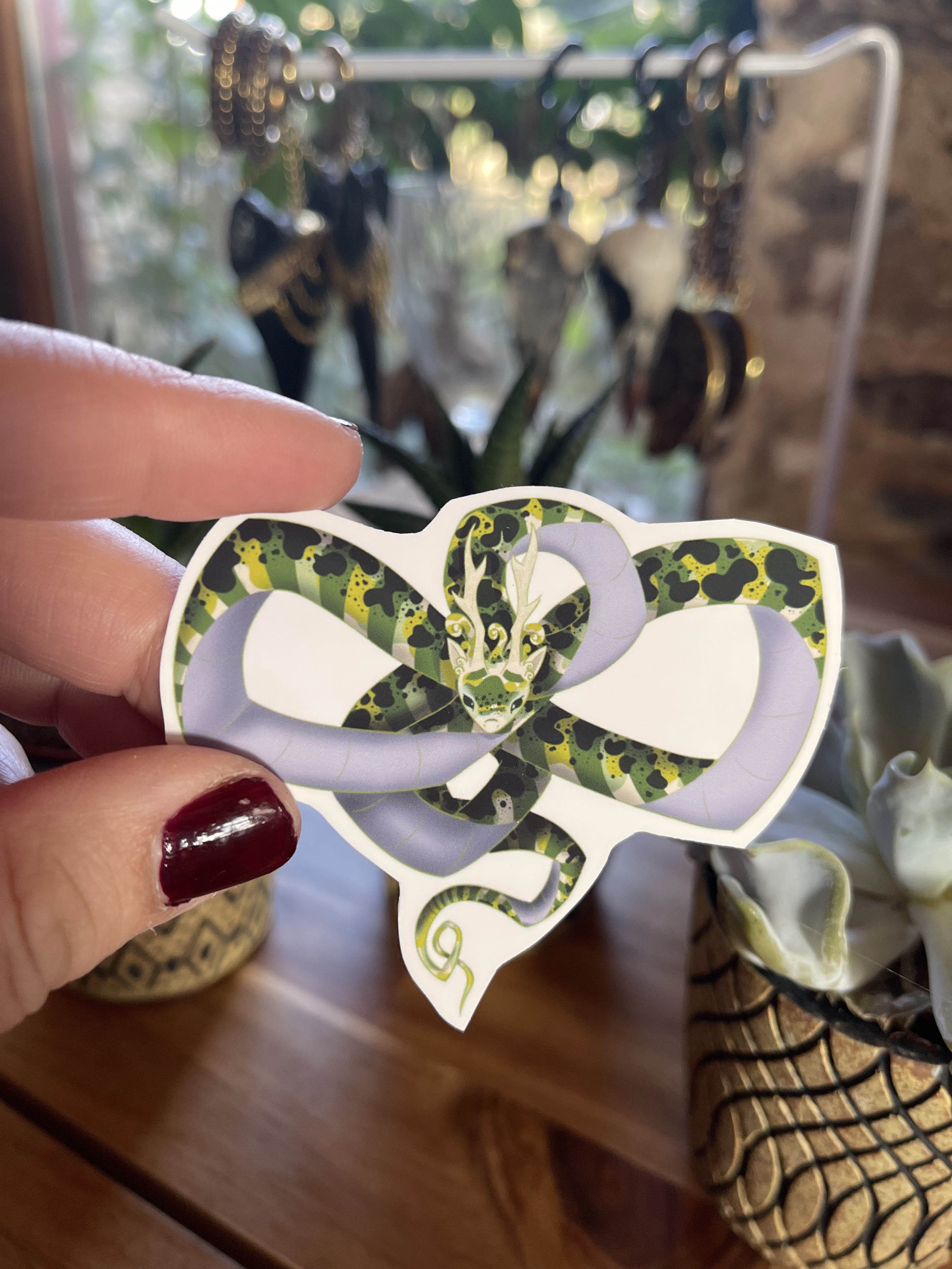 Dragon vert - Stickers