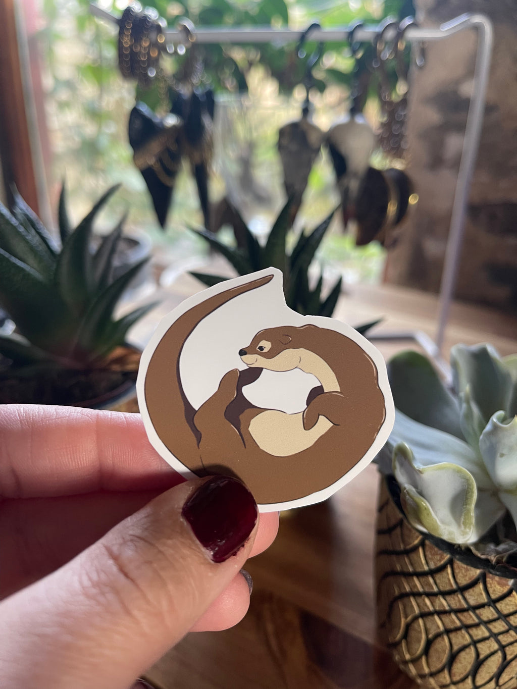 Sticker "Loutre" – Illustration Circulaire