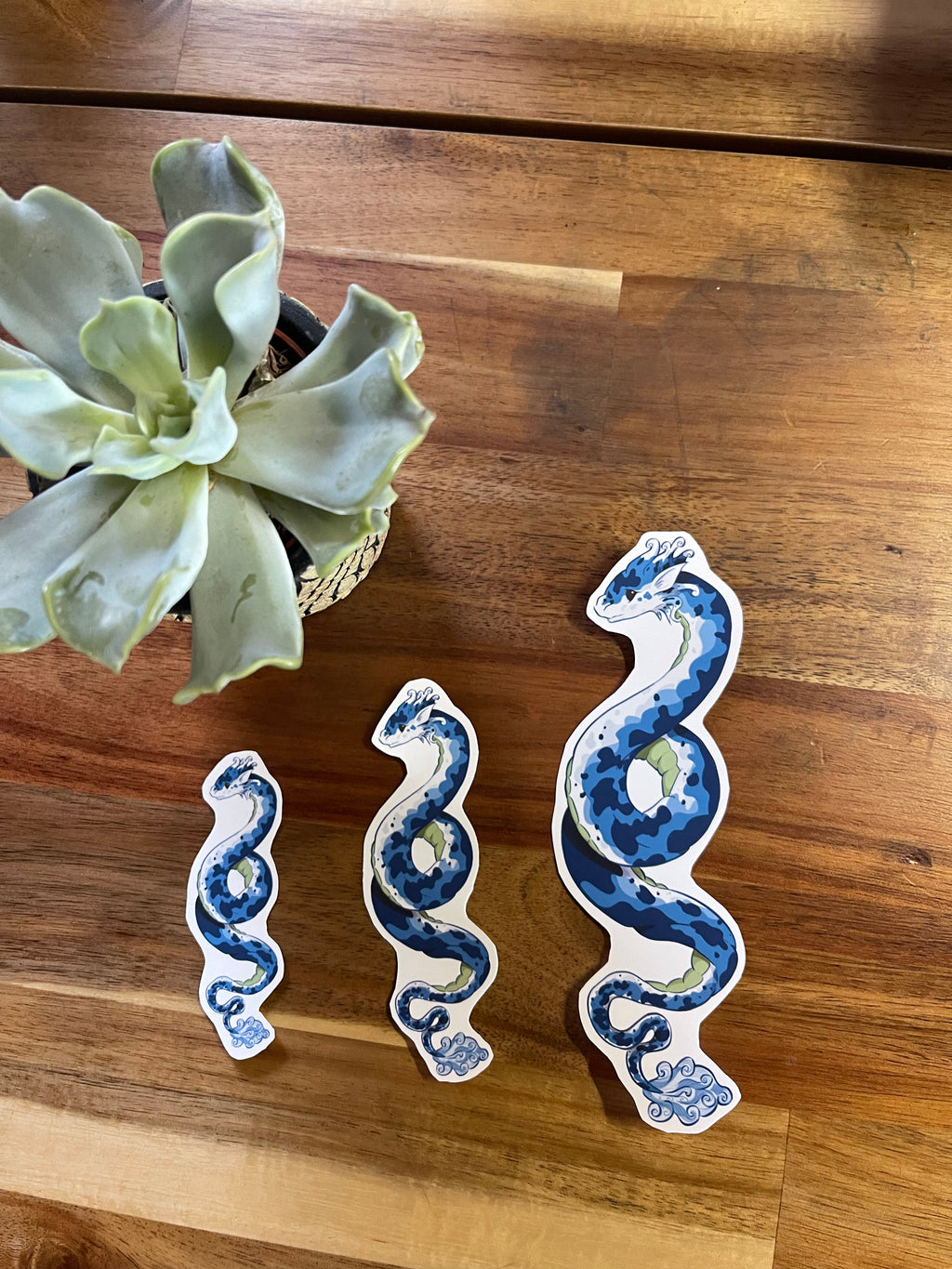 Dragon bleu - Stickers