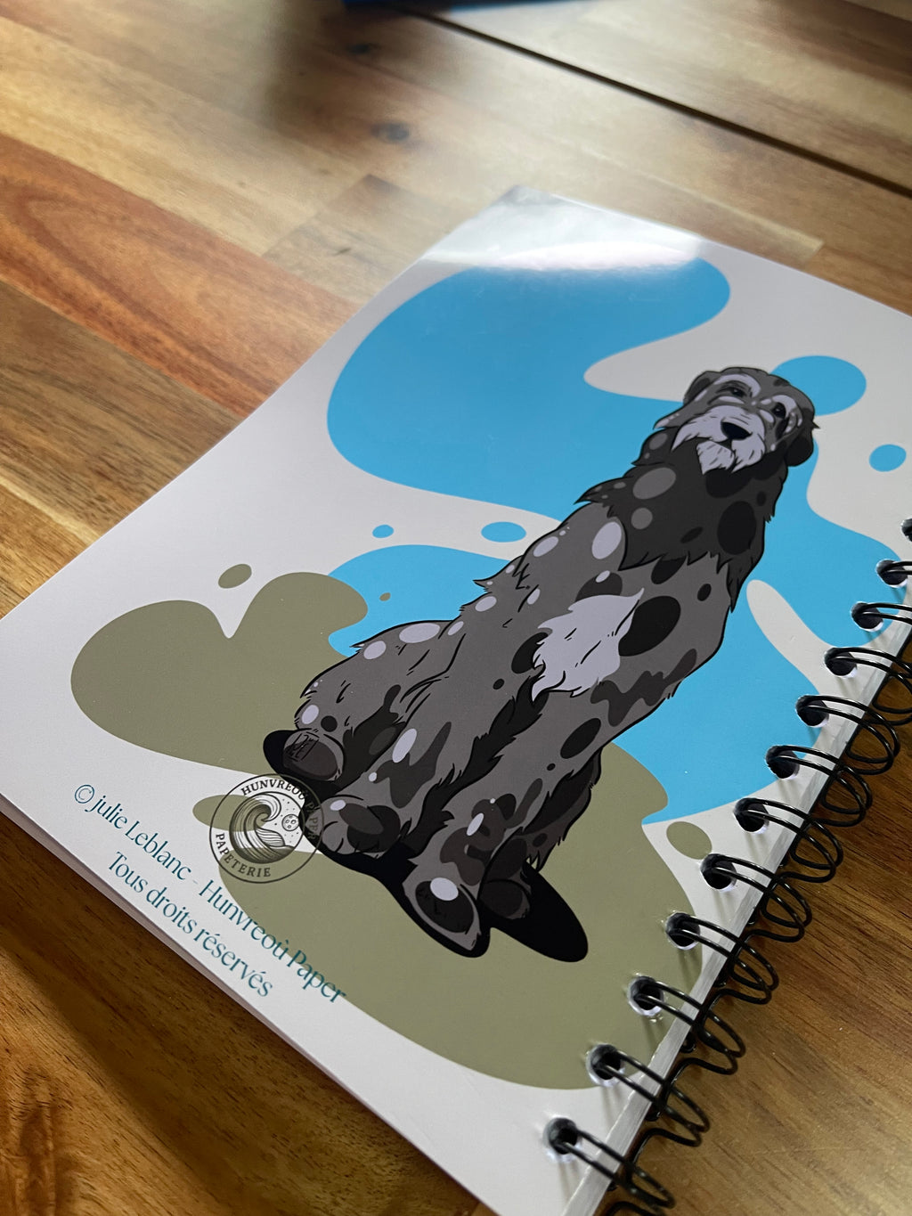 Carnet Irish Wolfhound • Édition Spirale Dorée