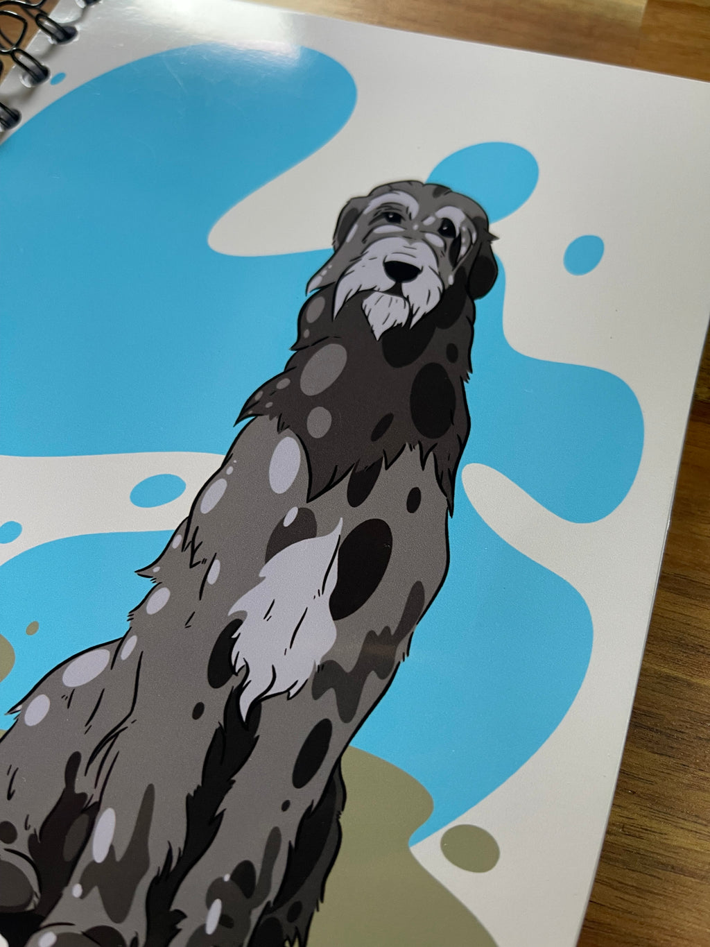 Carnet Irish Wolfhound • Édition Spirale Dorée