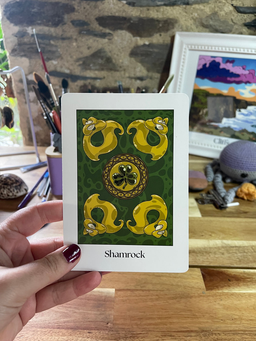Carte de vœux Shamrock