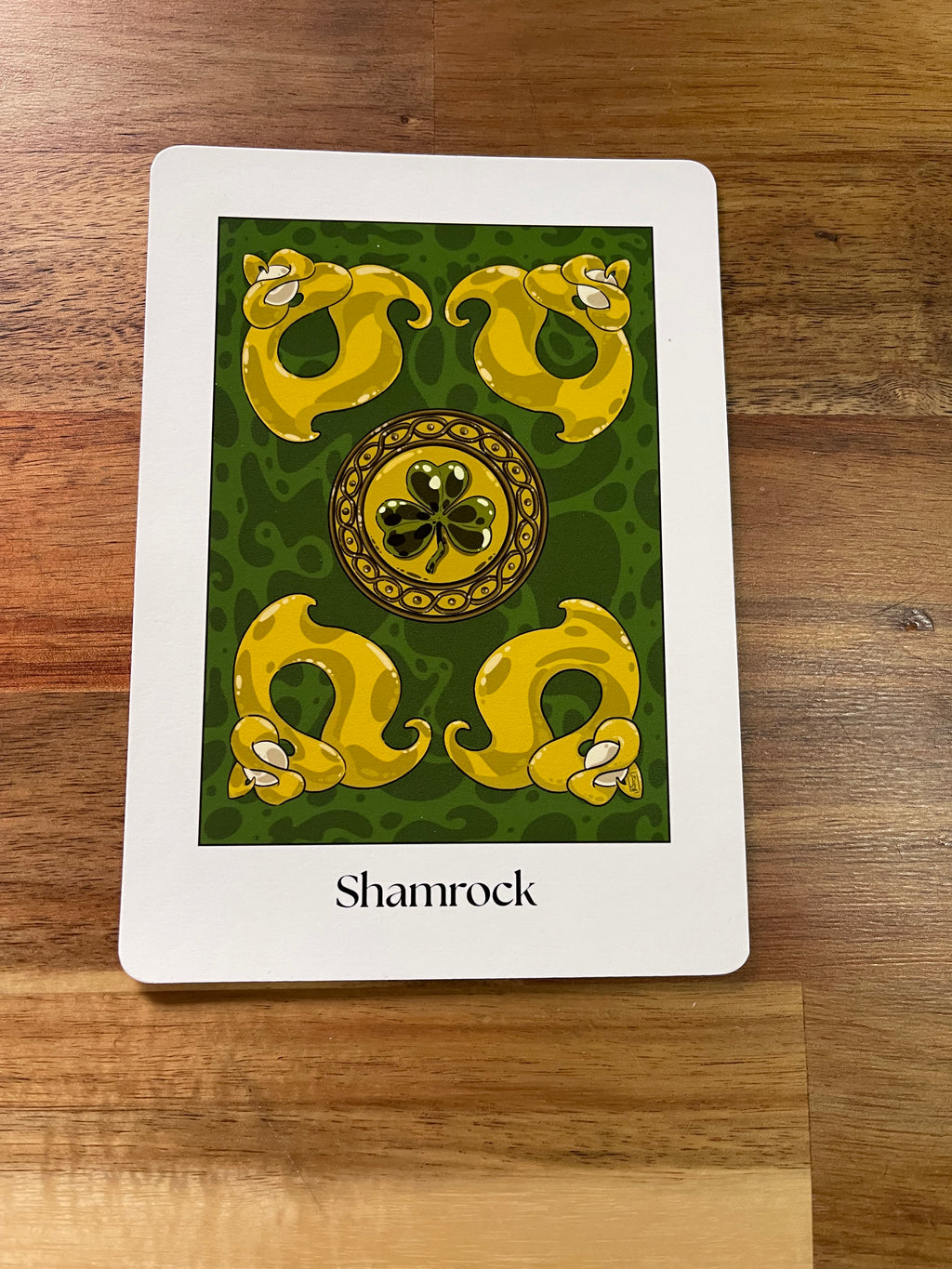Carte de vœux Shamrock