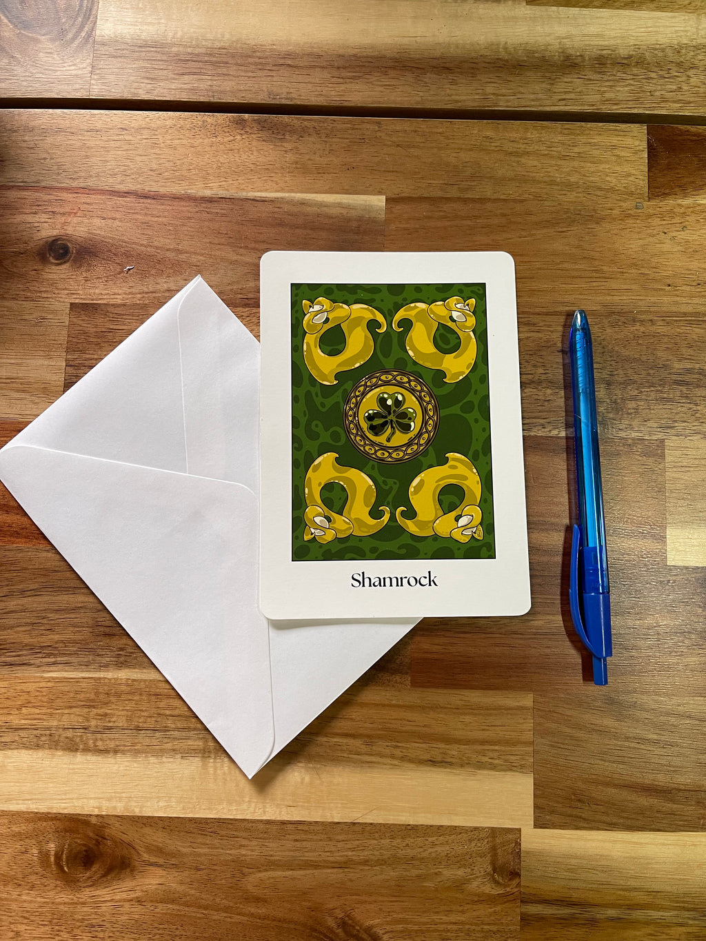Carte de vœux Shamrock