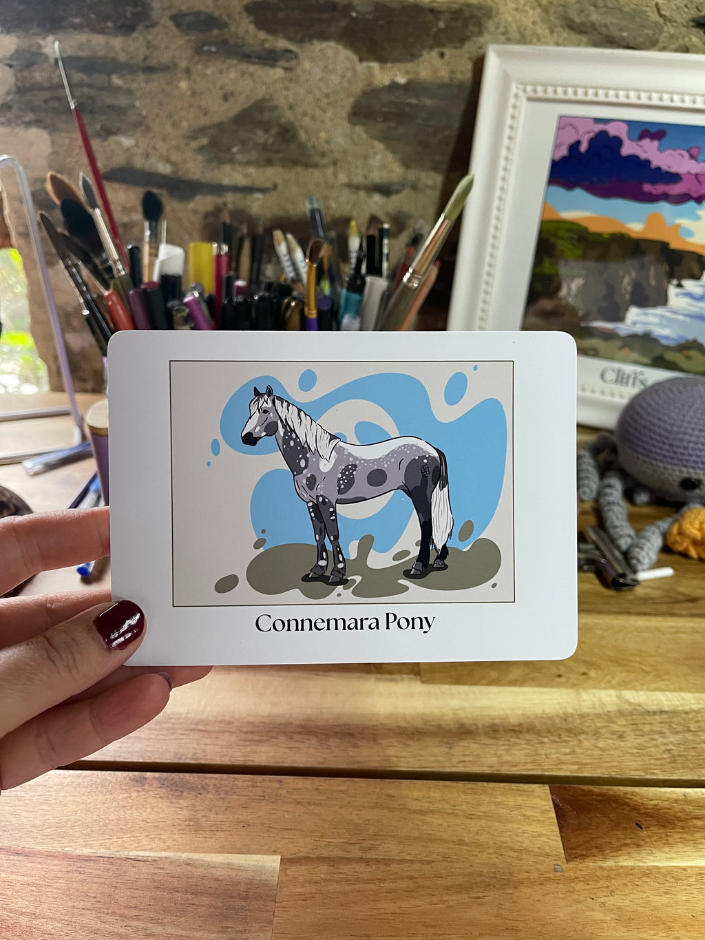 Carte de vœux Connemara Pony
