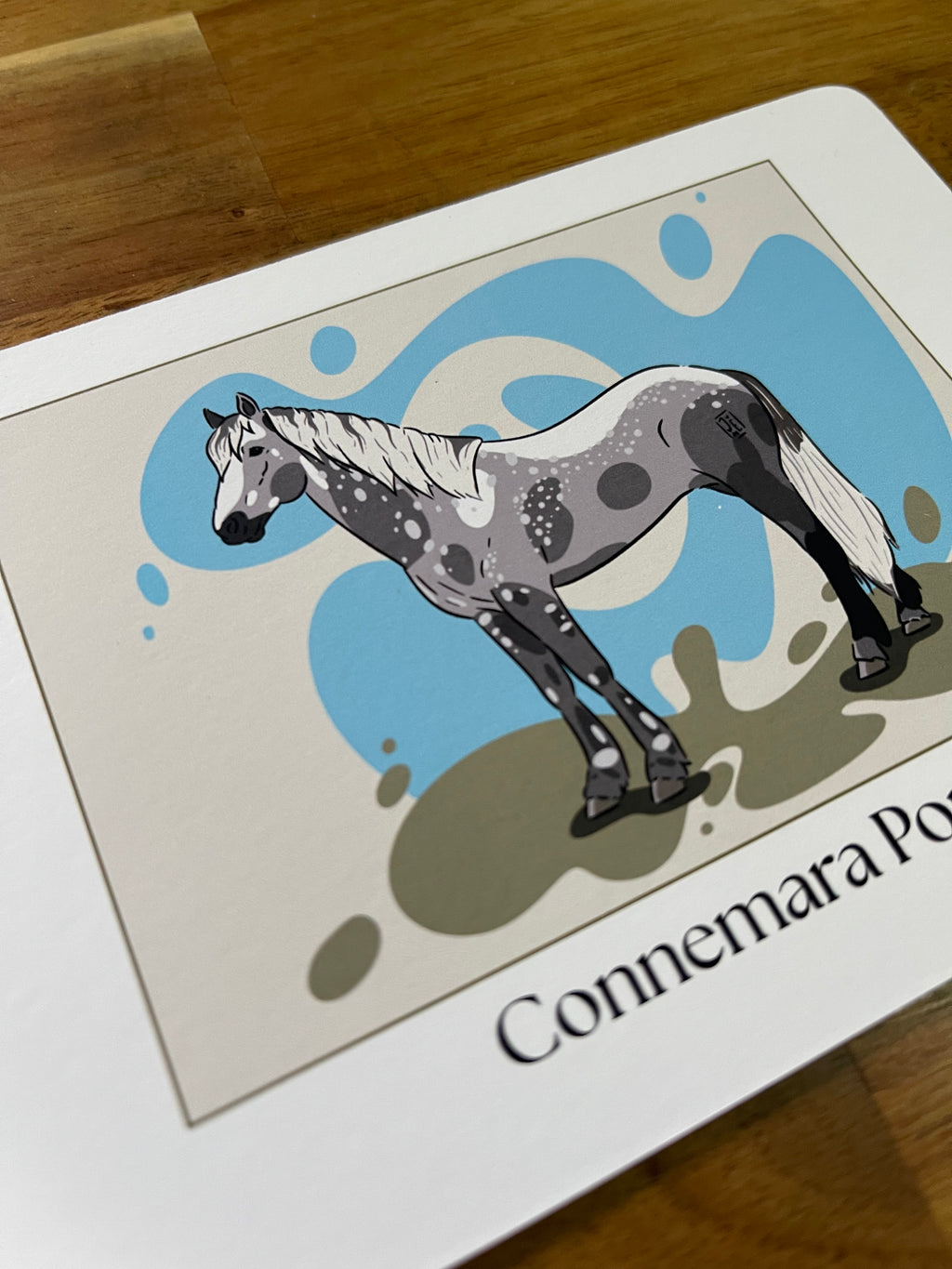 Carte de vœux Connemara Pony