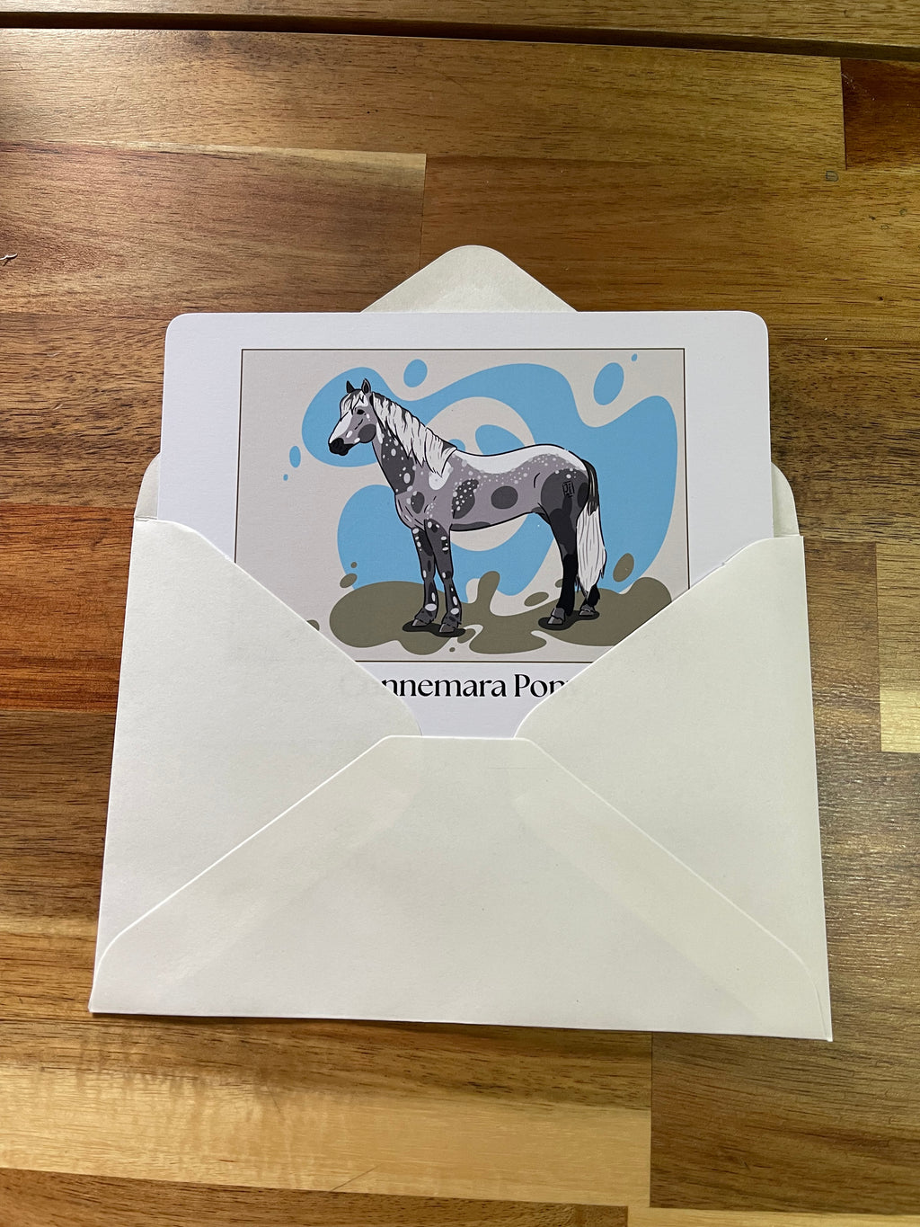 Carte de vœux Connemara Pony