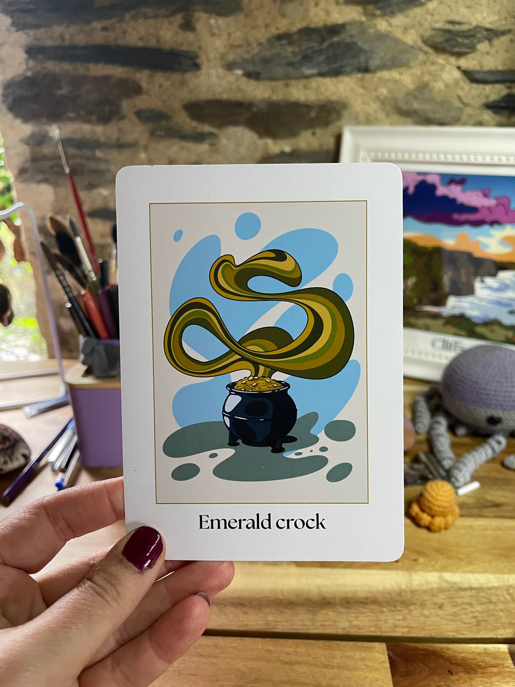 Carte de vœux Emerald Crock