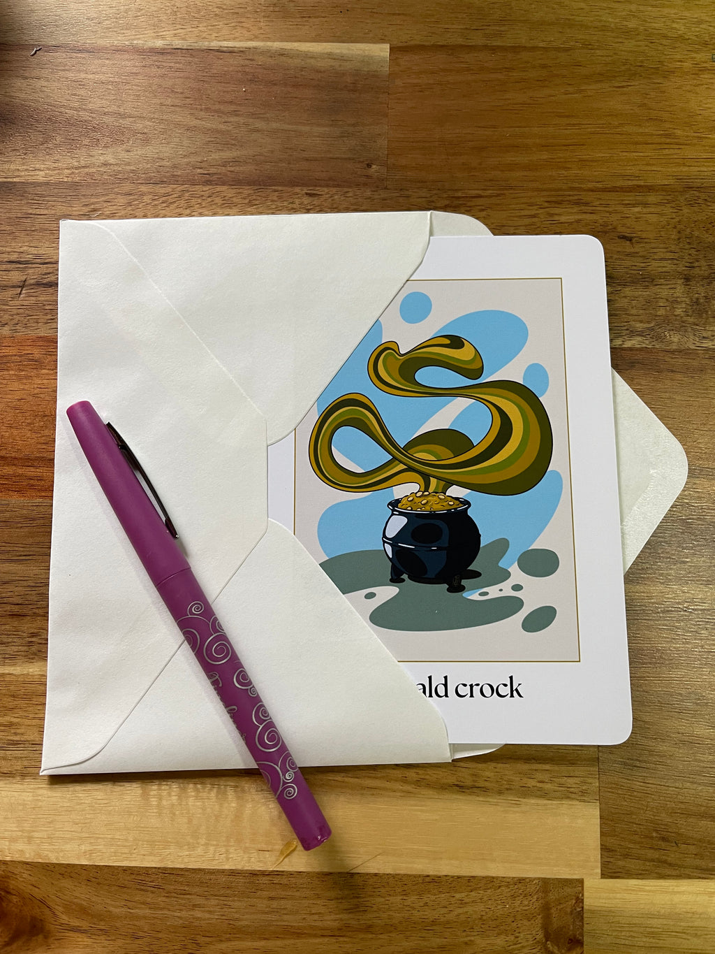 Carte de vœux Emerald Crock