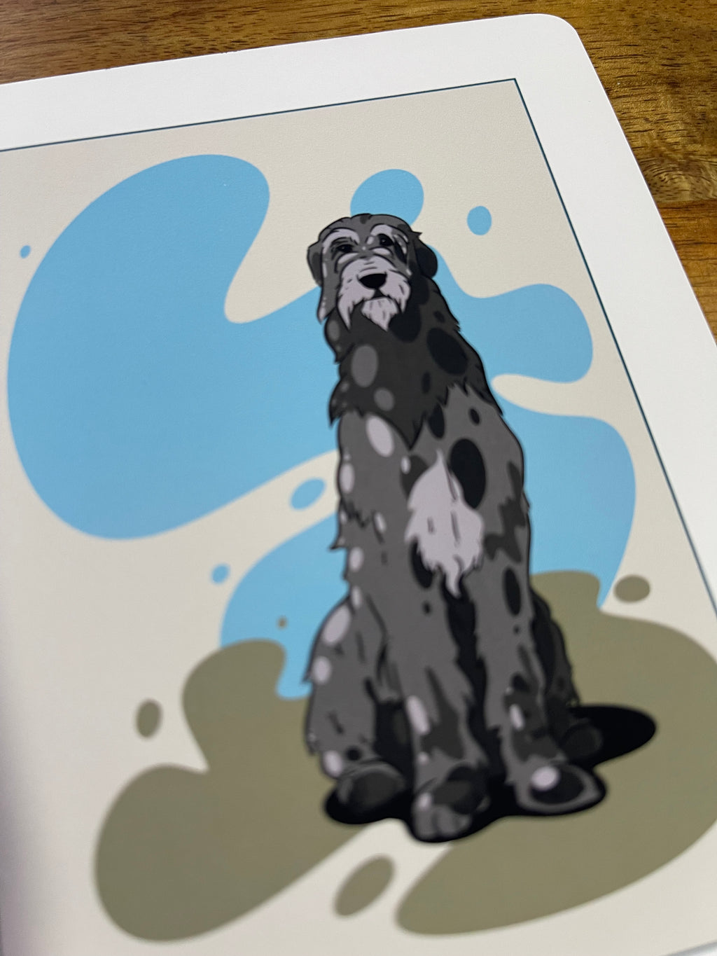 Carte de vœux Irish Wolfhound