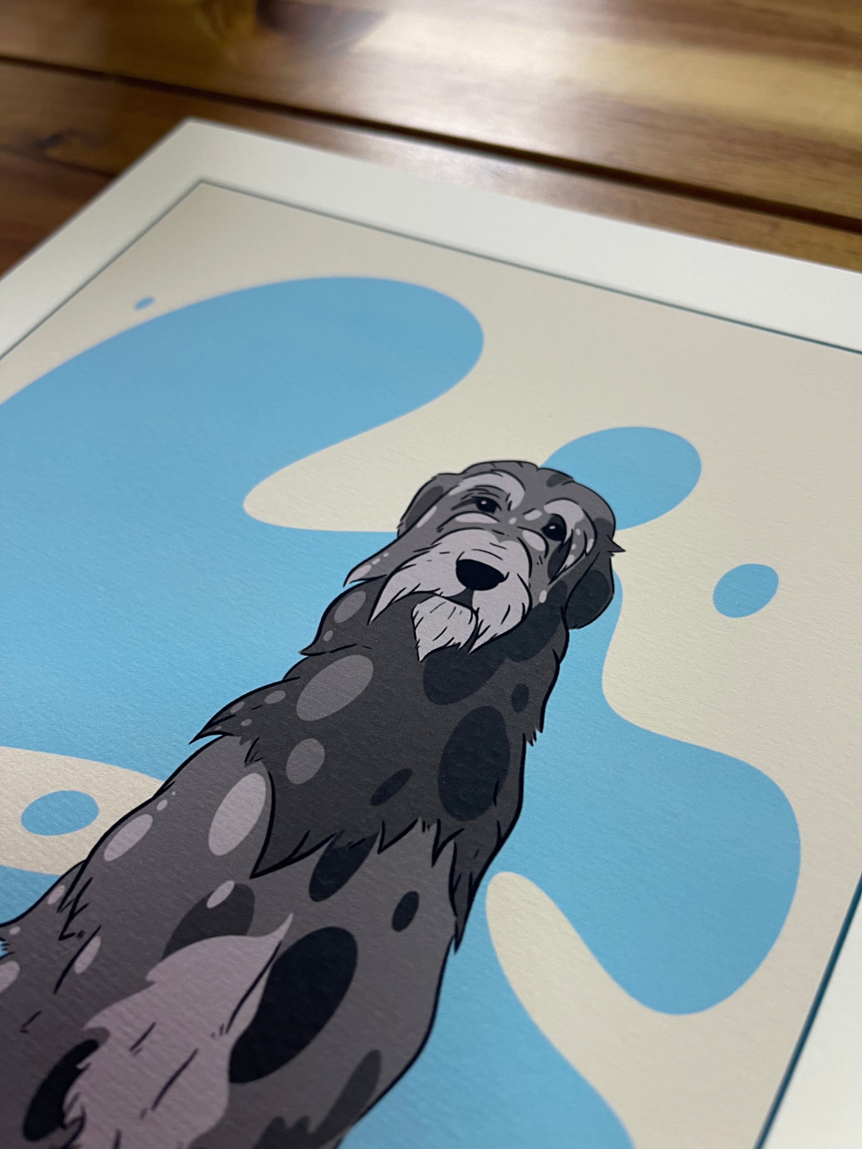 Tirage d’art Irish wolfhound - affiche fine art