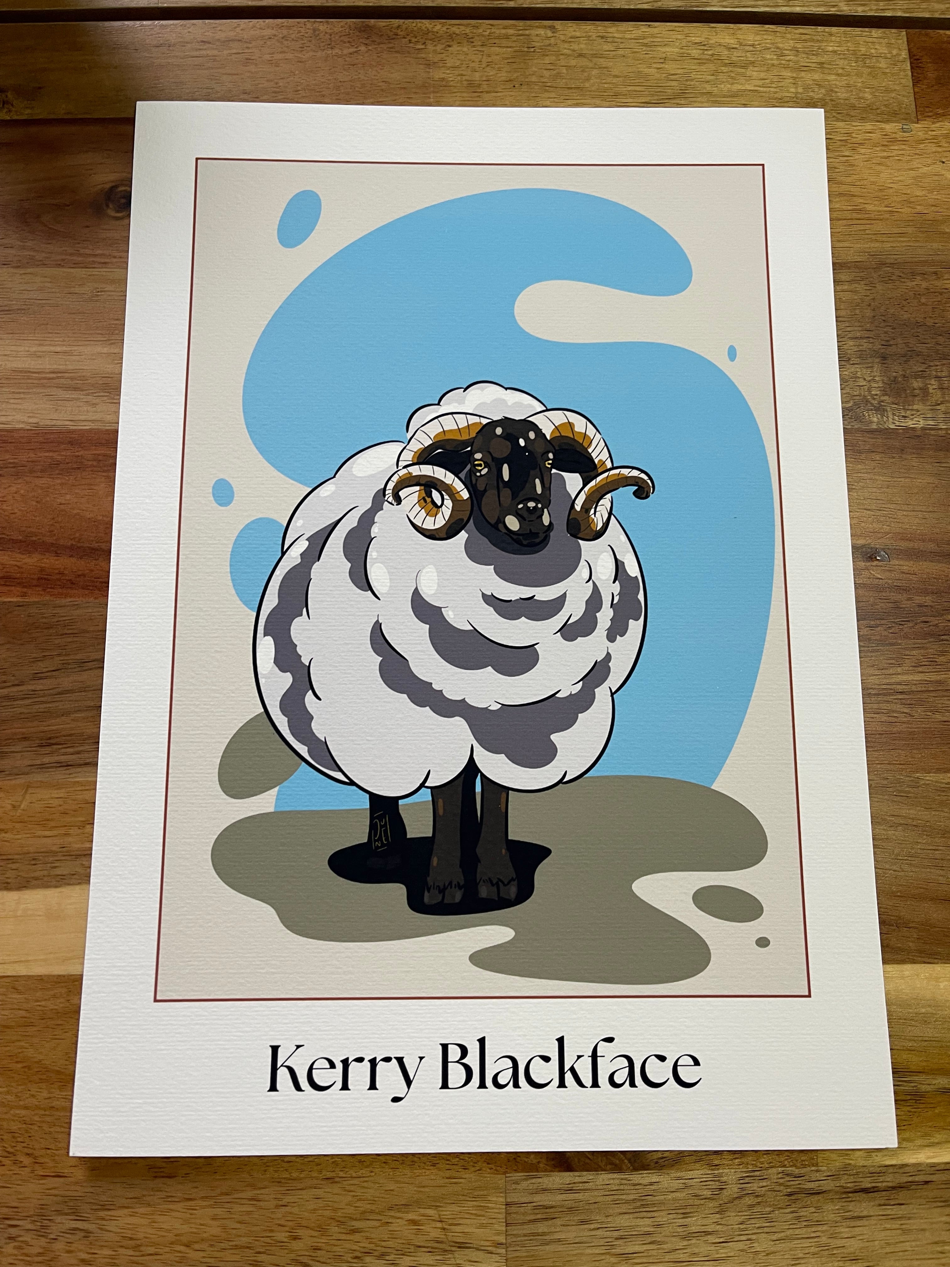 Tirage d’art Kerry Blackface - affiche fine art