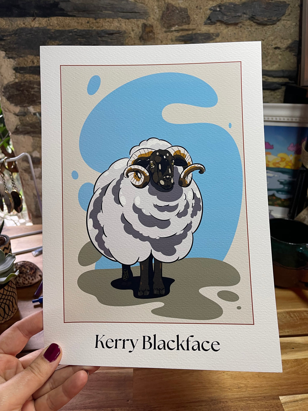 Tirage d’art Kerry Blackface - affiche fine art