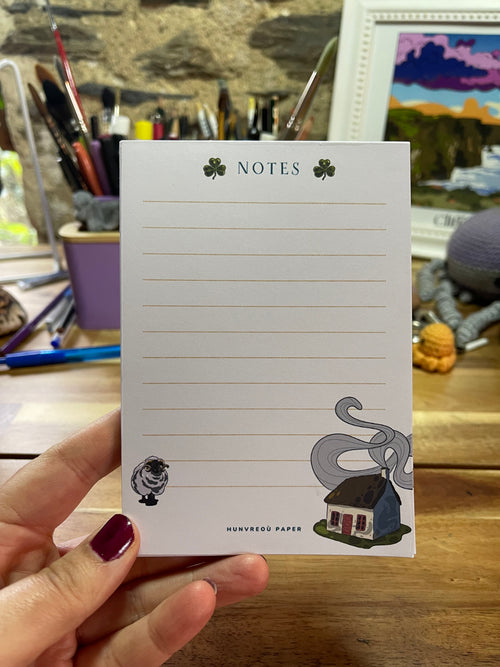Bloc-notes Irish Cottage • Fait Main