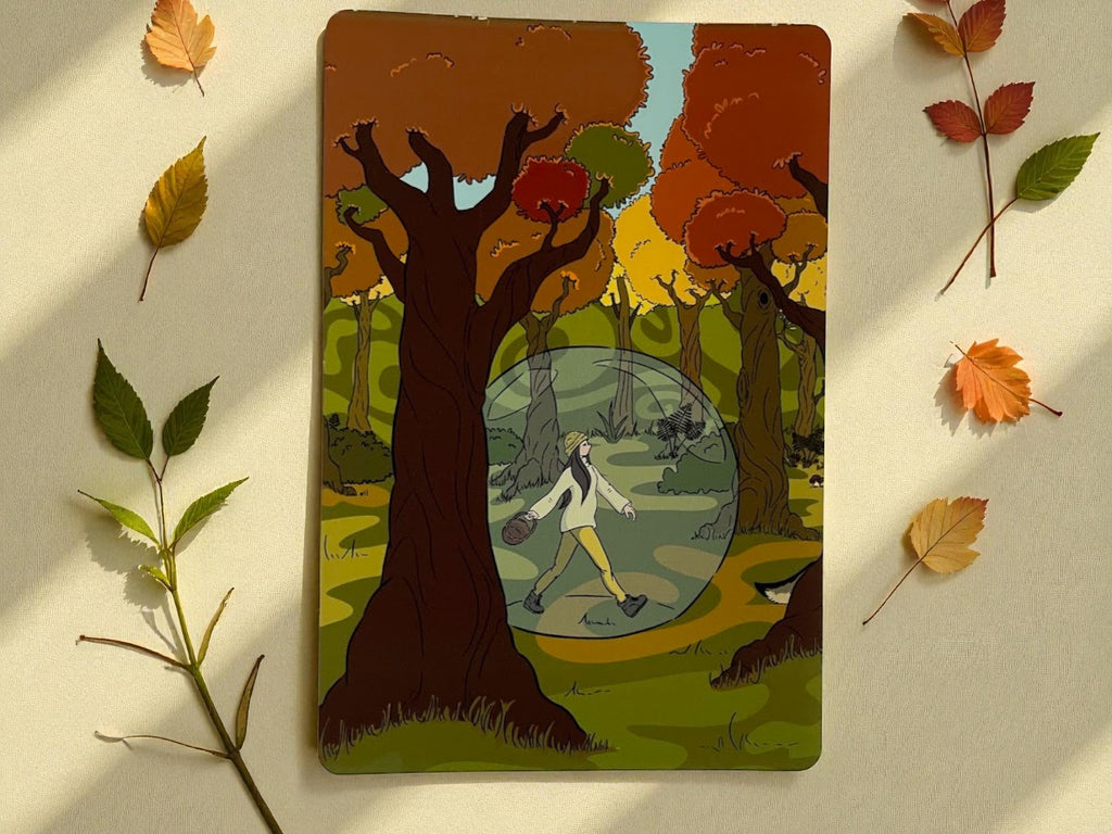 Illustration Hunvreoù Paper – Dans ma  bulle - Carte – univers poétique nature Bretagne