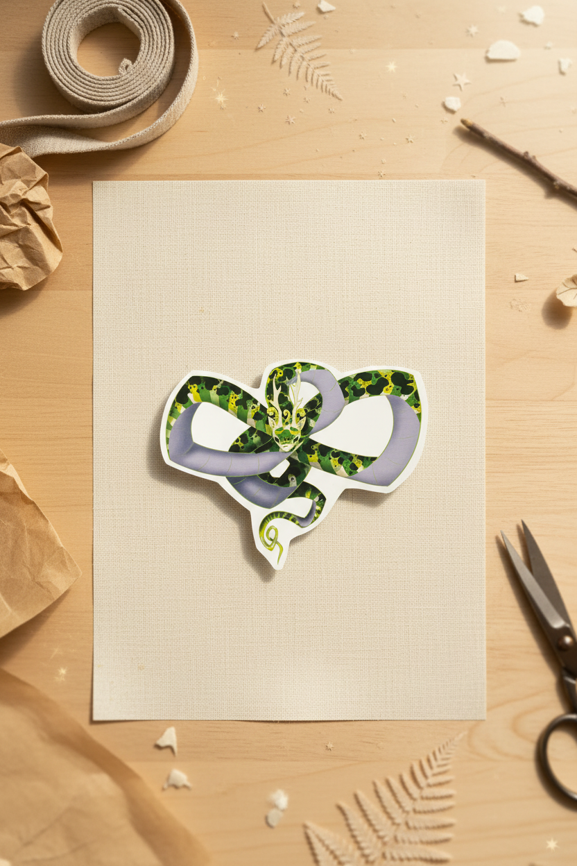 Dragon vert - Stickers