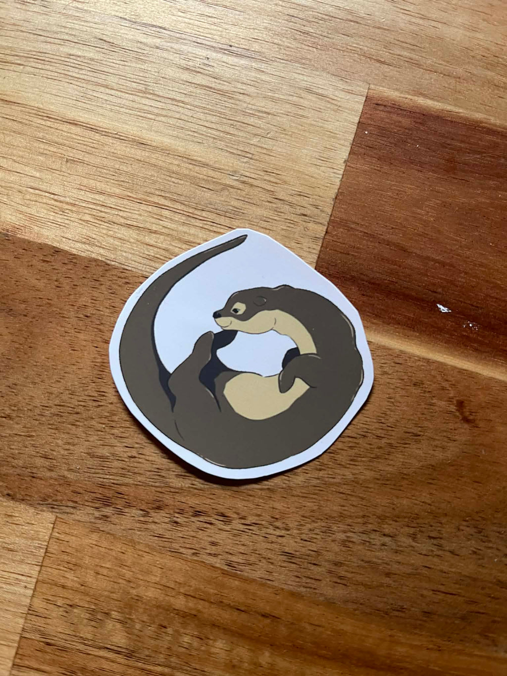 Sticker "Loutre" – Illustration Circulaire