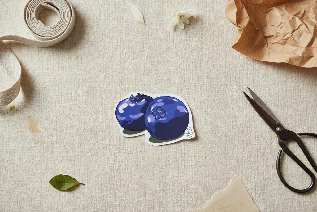 Sticker "Myrtilles" – Illustration Graphique