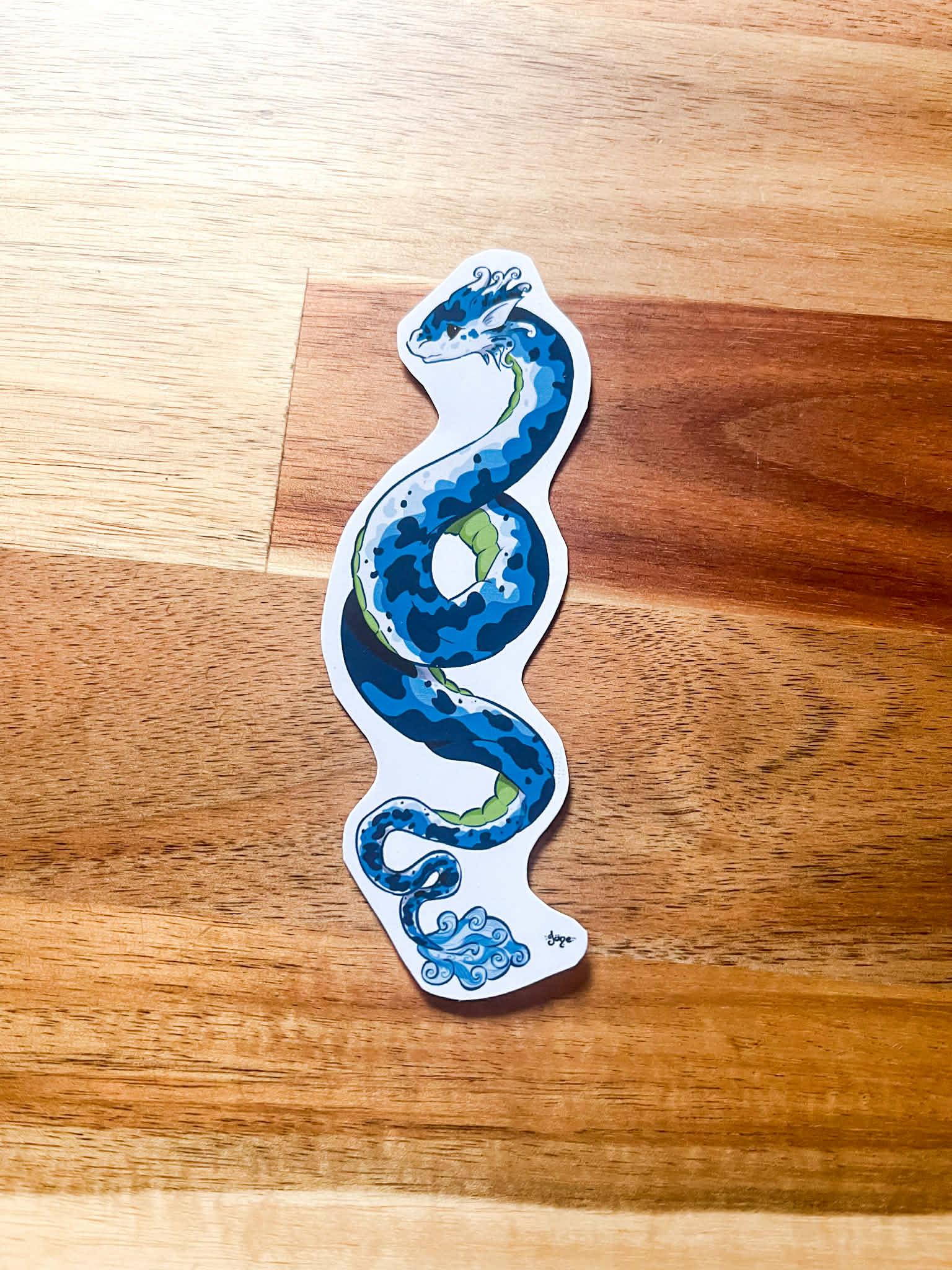 Dragon bleu - Stickers