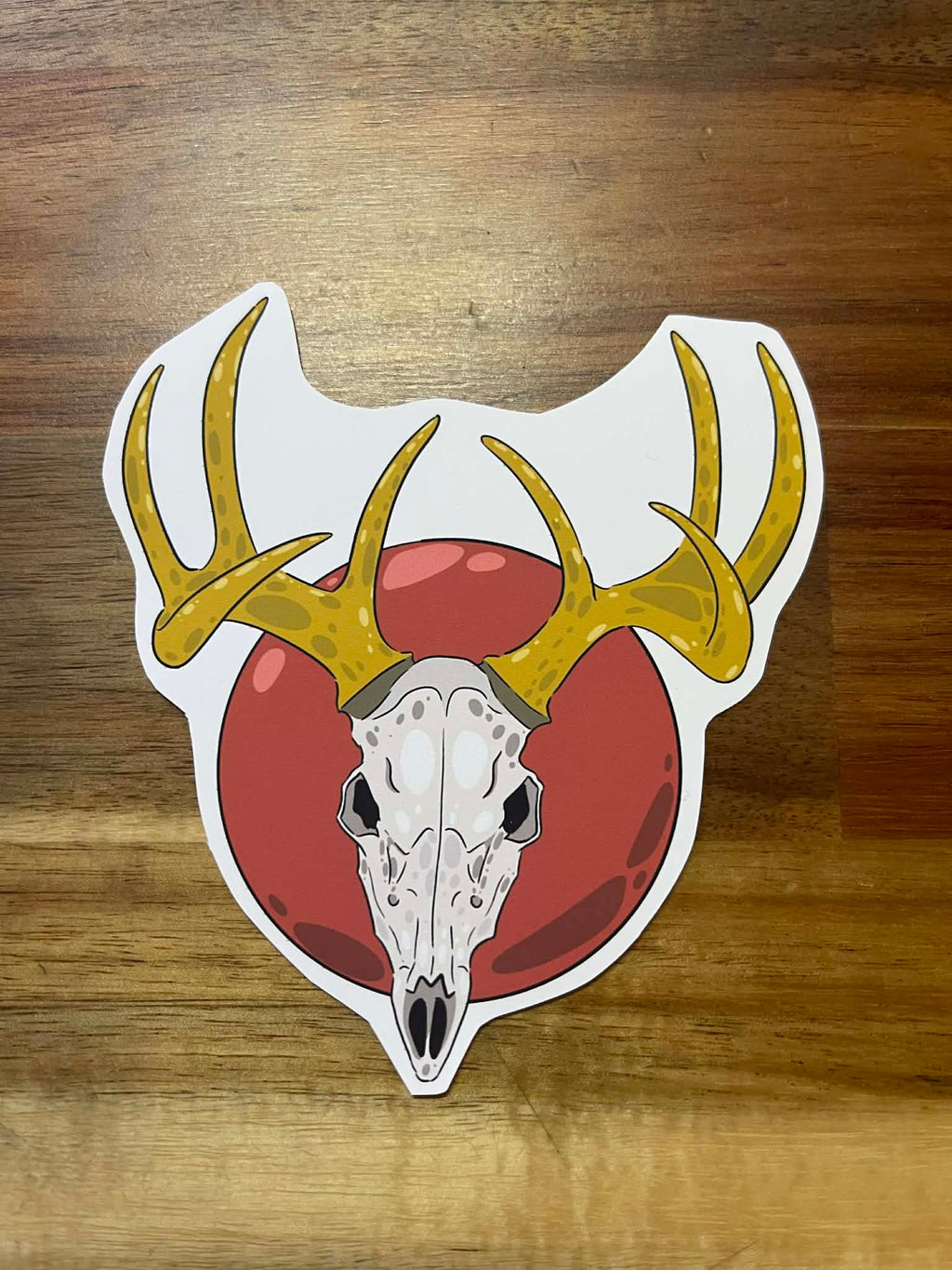 Sticker "Esprit de la Forêt" – Illustration Crâne de Cerf