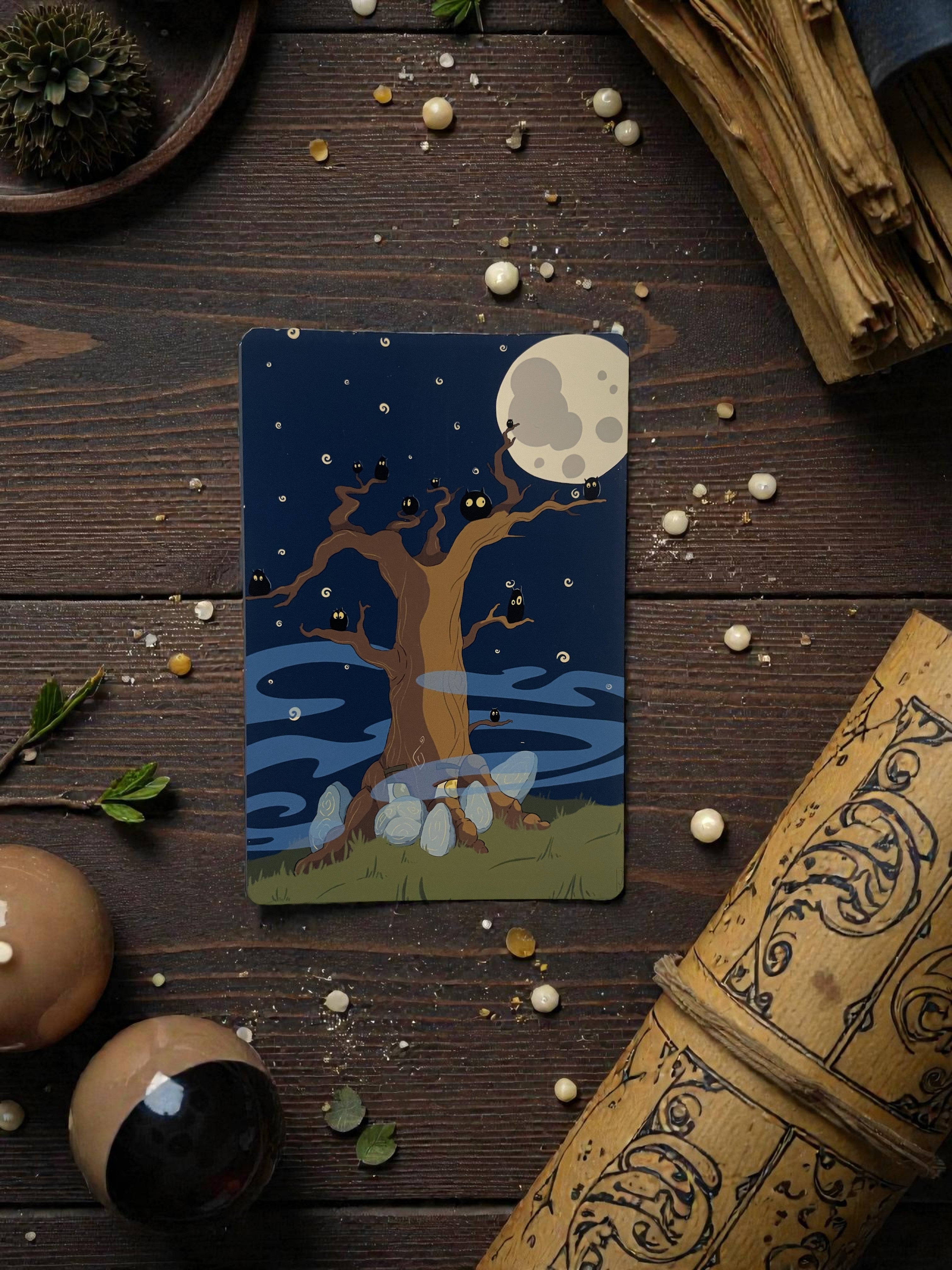 Illustration Hunvreoù Paper – Trompe l'oeil - Carte – univers poétique nature Bretagne