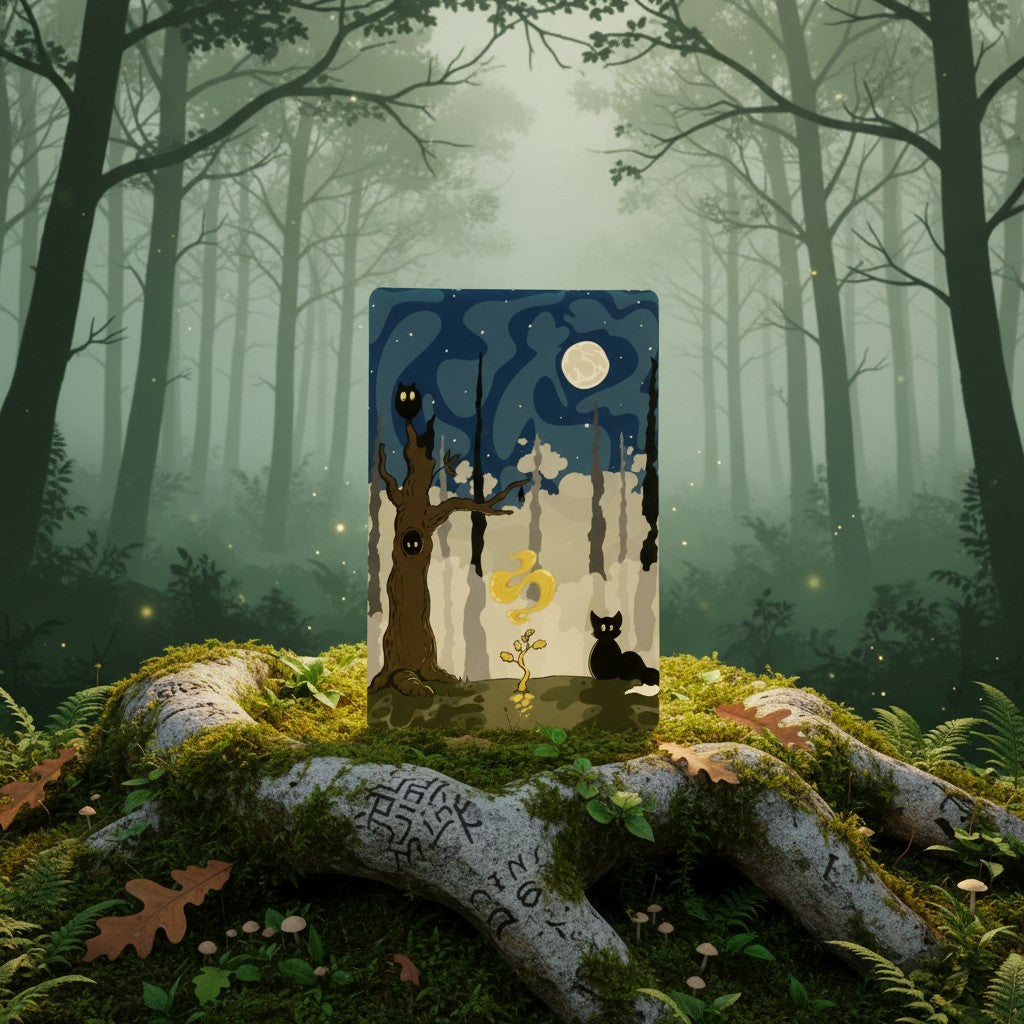 Illustration Hunvreoù Paper – Brocéliande - Carte – univers poétique nature Bretagne