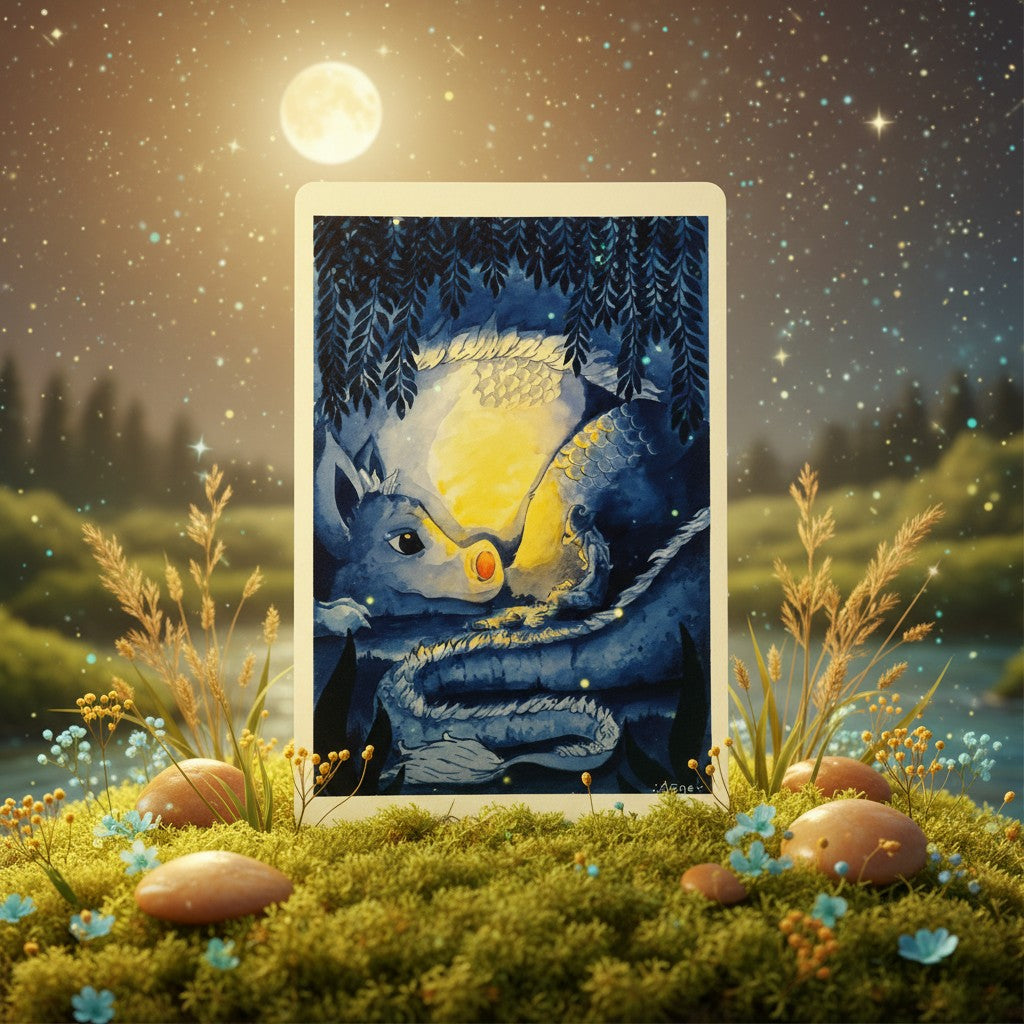 Illustration Hunvreoù Paper – Nuit été - Carte – univers poétique nature Bretagne