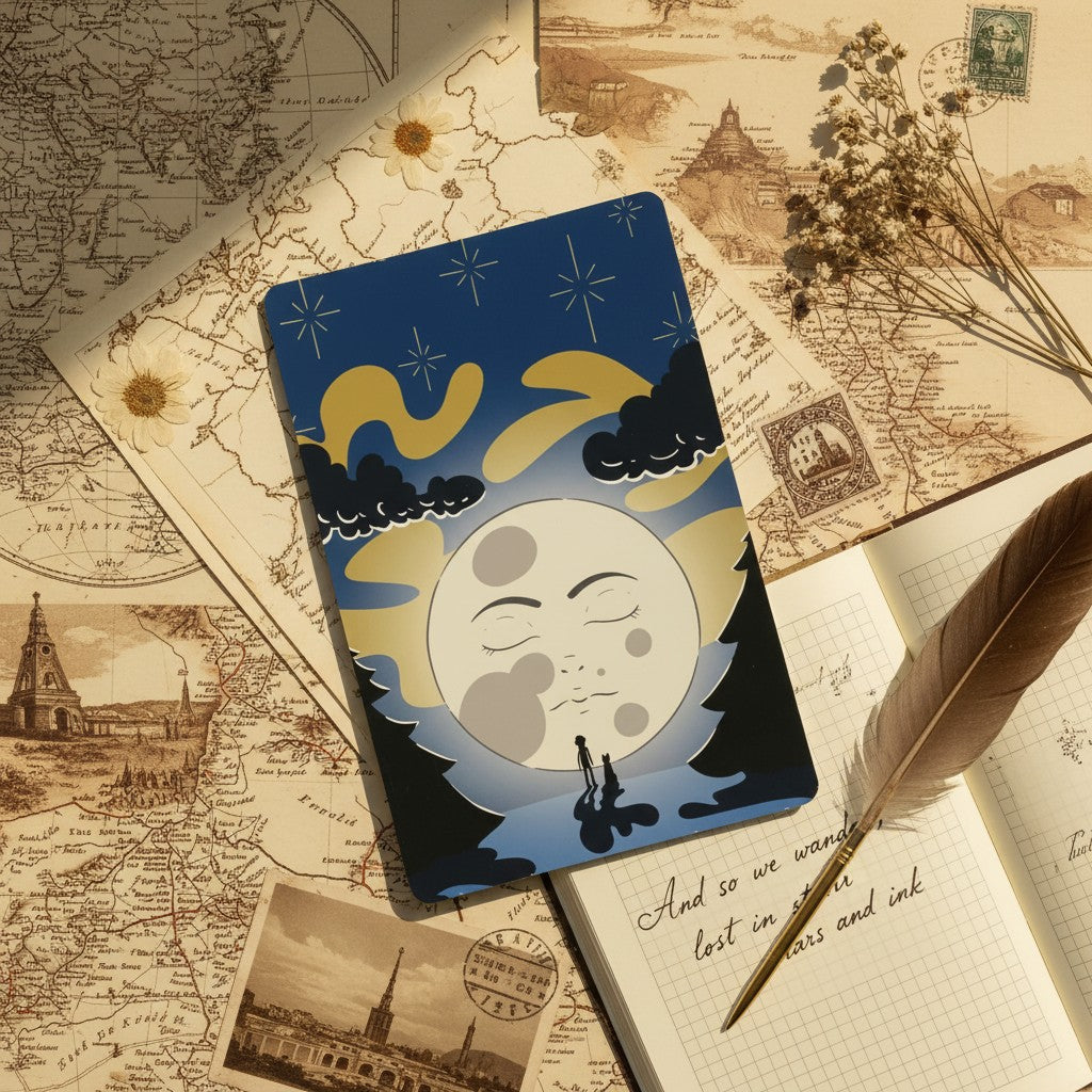 Illustration Hunvreoù Paper – Full moon - Carte – univers poétique nature Bretagne