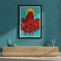 Illustration Hunvreoù Paper – Poulpe - Affiche – univers poétique nature Bretagne