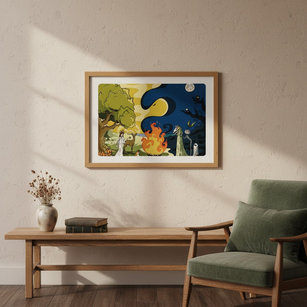 Illustration Hunvreoù Paper – Samhein - Affiche – univers poétique nature Bretagne